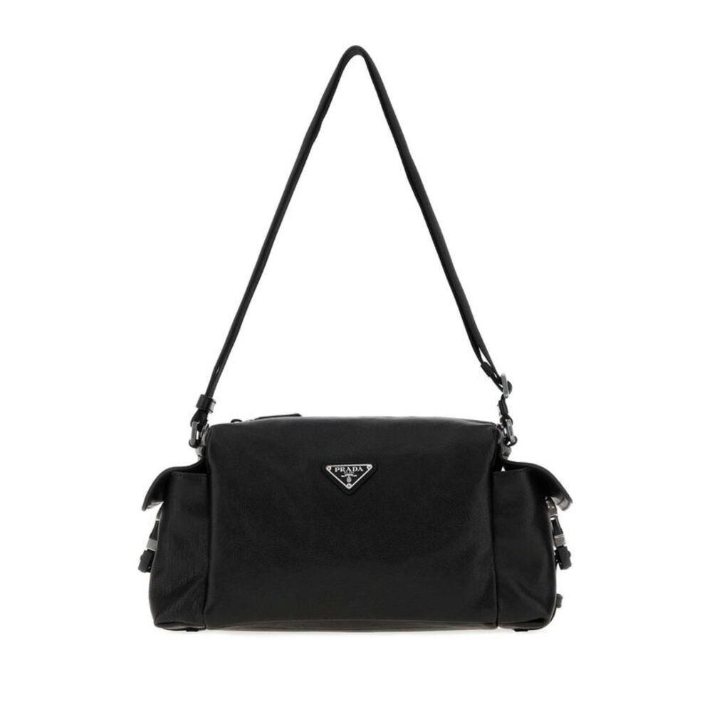 Prada Men Black Leather Prada Explore Crossbody Bag